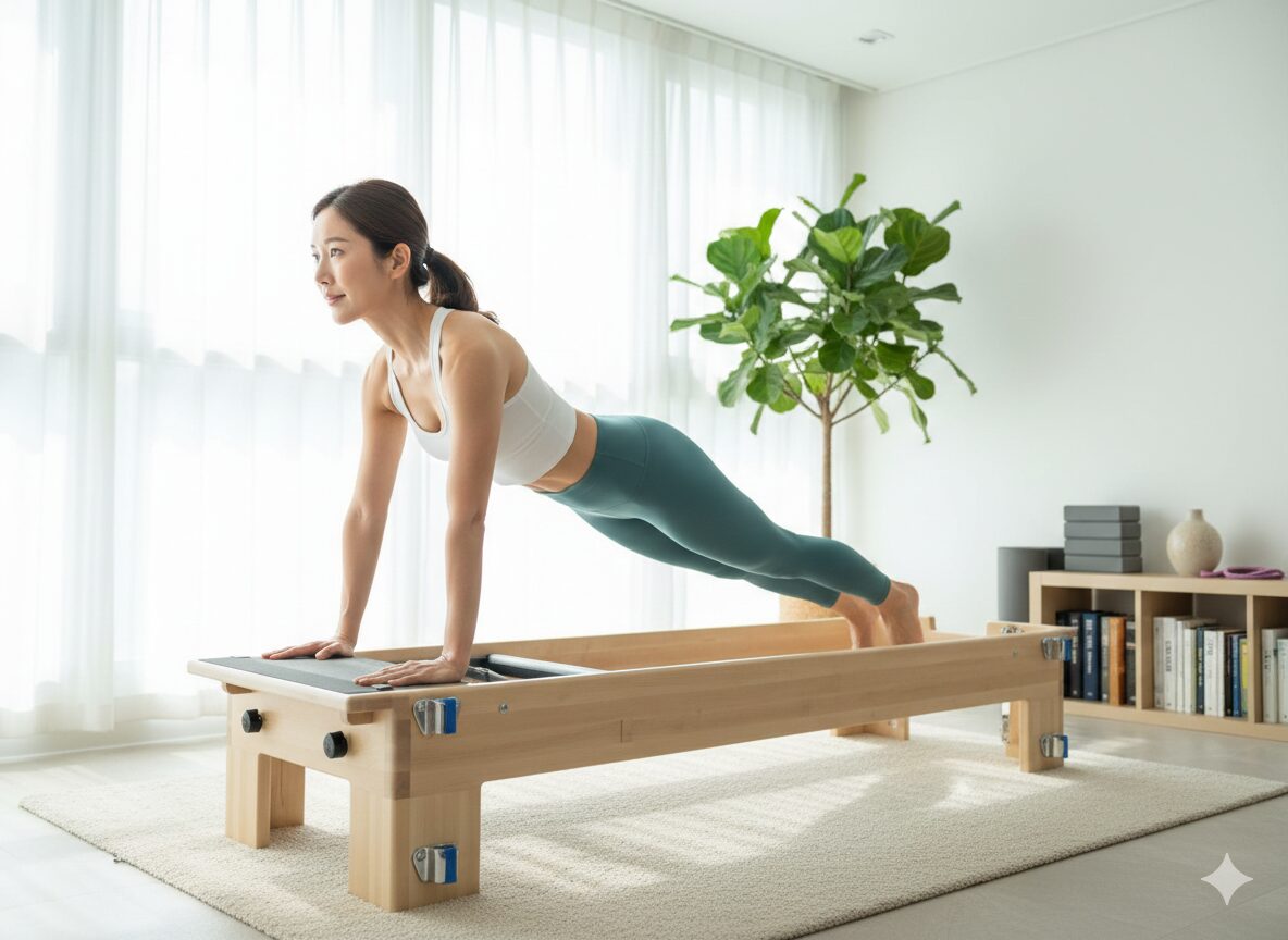 ピラティスマシンのリフォーマーの脚をカットした事例